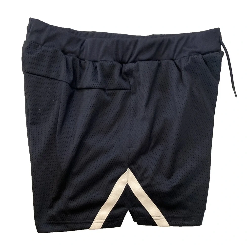 Adidas Mens Select Shorts Black & Crystal Sand Size XL - Pockets - Basketball